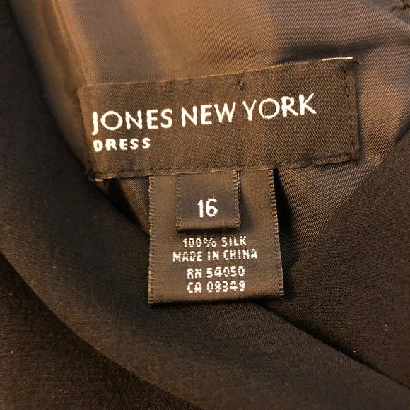 Little Black Silk Dress (Size 16) - Picture 2 of 4